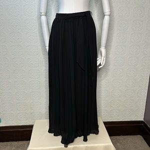 JOIE | Black Pleated Accordion Maxi Skirt NWT